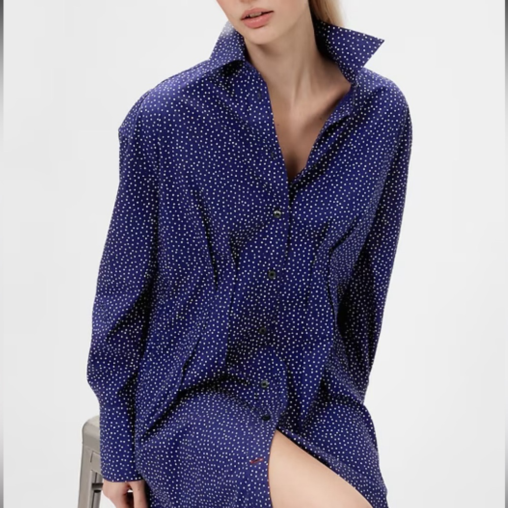 GAP Organic Cotton Navy Polka Dot Women's Tunic
